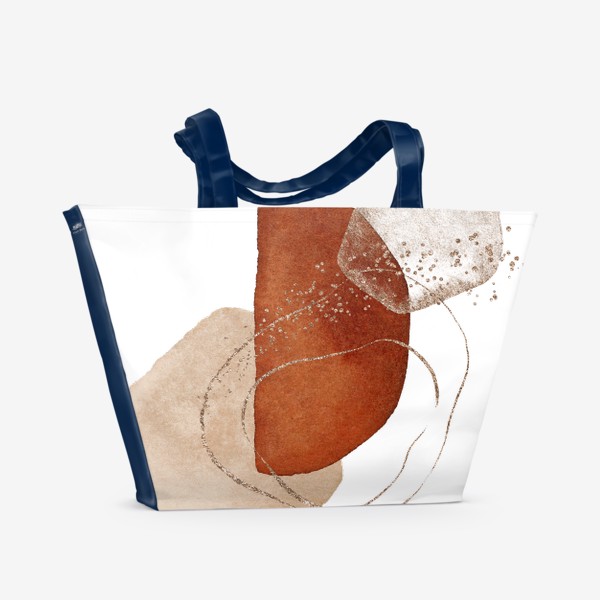 Пляжная сумка «Акварельные фигуры»