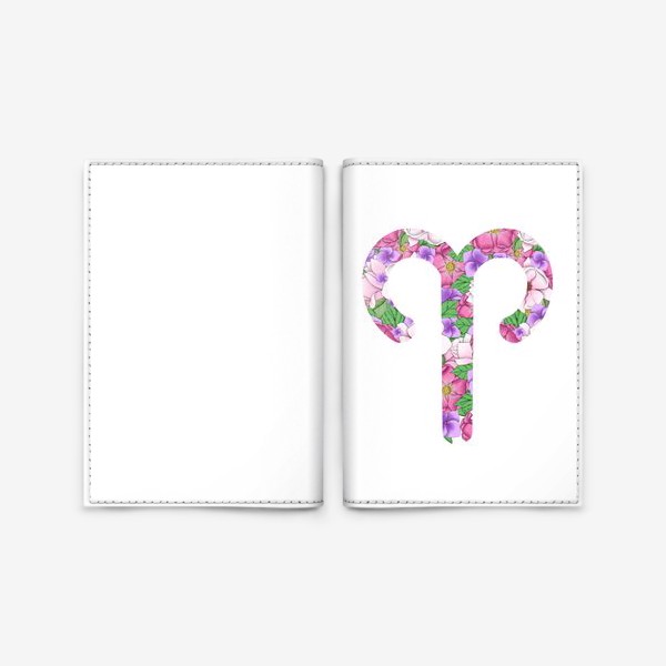 Обложка для паспорта «Цветочный гороскоп. Овен»