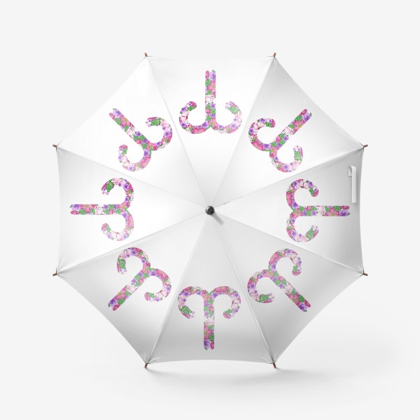 Зонт «Цветочный гороскоп. Овен»