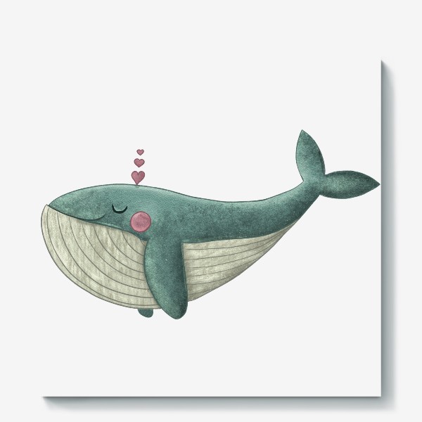 Холст «Милый кит»