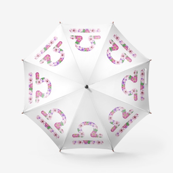Зонт «Цветочный гороскоп. Весы»