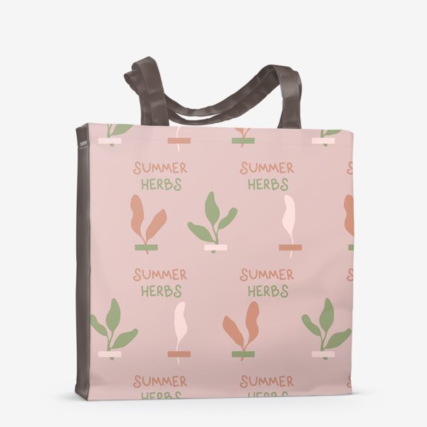 Сумка-шоппер «Паттерн Летние травы Summer Herbs»