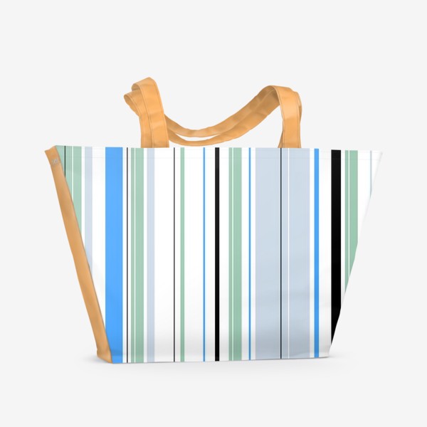 Пляжная сумка «Пастельные полоски»