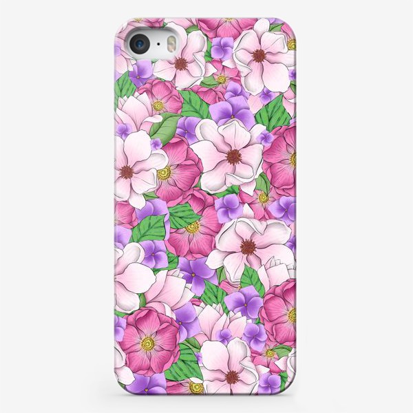 Чехол iPhone «Цветочный фон»