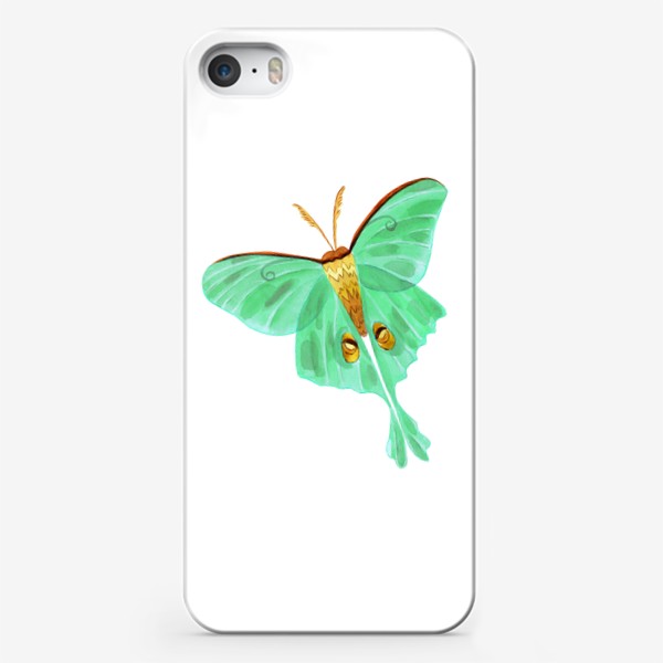 Чехол iPhone «Зеленая бабочка»