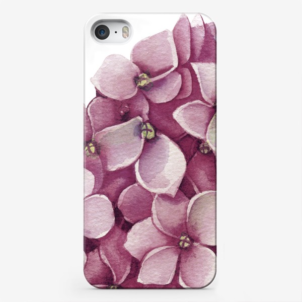 Чехол iPhone «розовая гортензия»