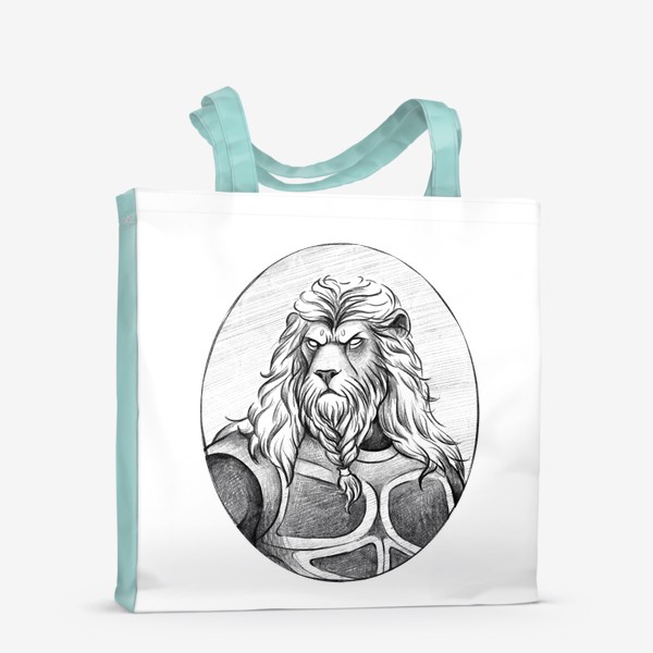 Сумка-шоппер «Лев в образе Тора. Подарок Льву»