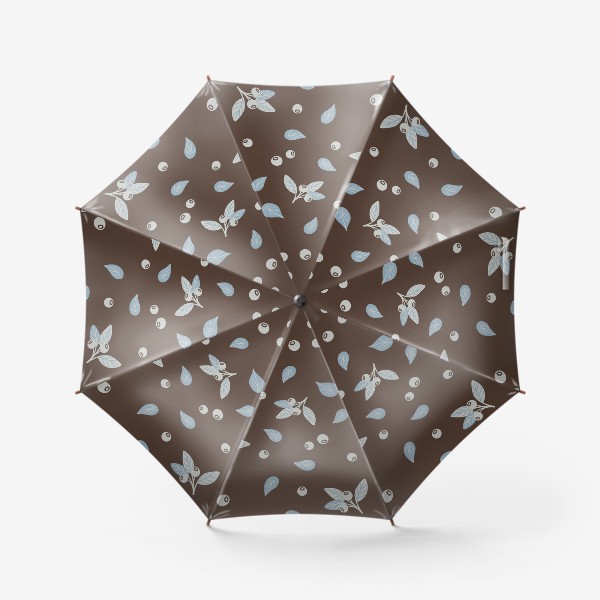Зонт «Винтажный паттерн с ягодами»