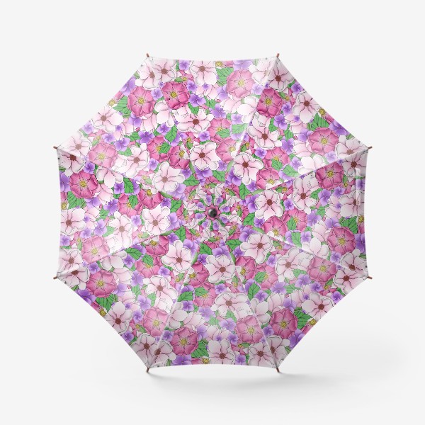 Зонт «Цветочный фон»