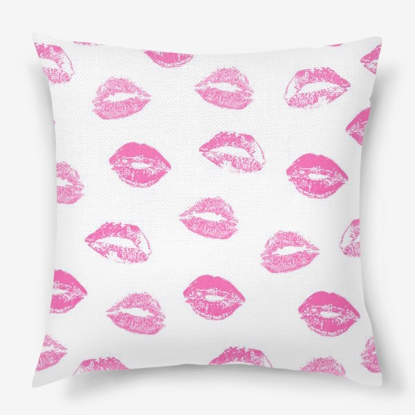 Подушка «Pink Kisses Pattern»