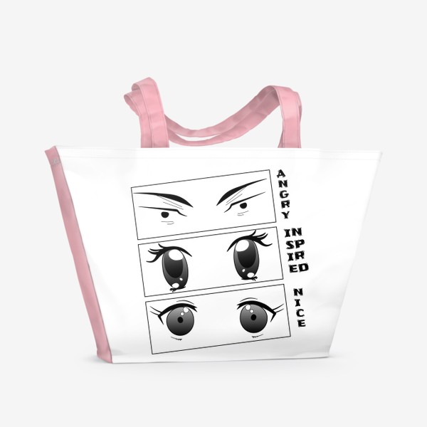Пляжная сумка «Аниме глаза»