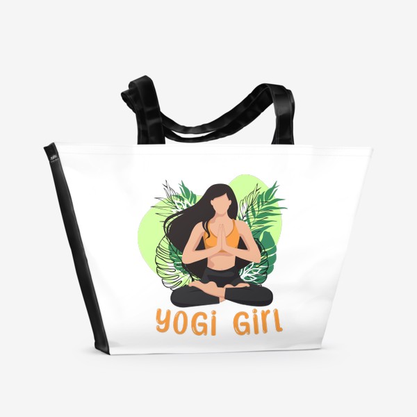 Пляжная сумка «Девушка йог»