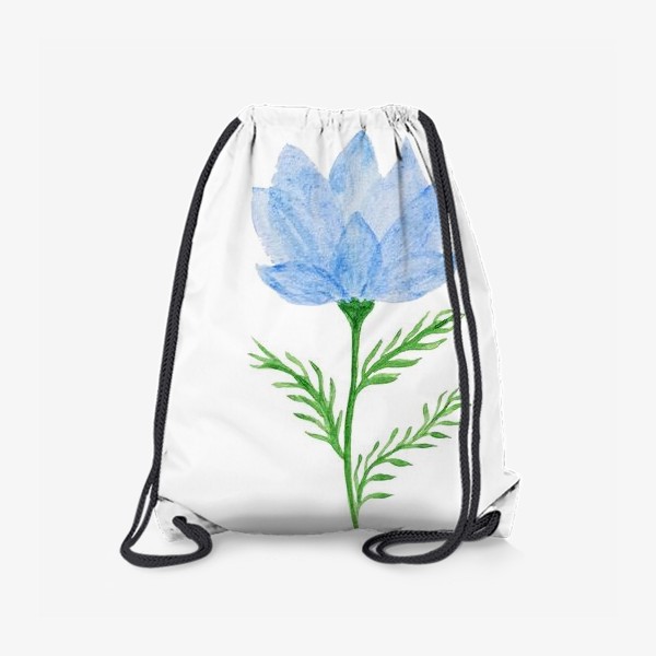 Рюкзак «Голубой прозрачный цветок»