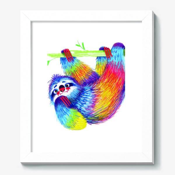 Картина «Радужный ленивец»