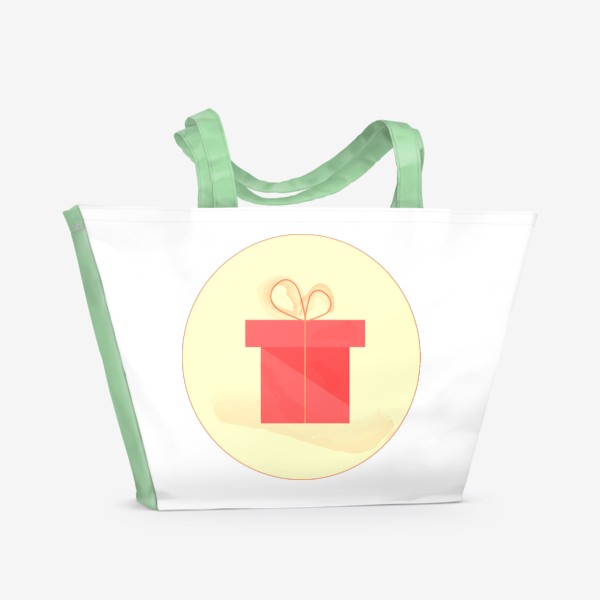 Пляжная сумка «подарок акварель»