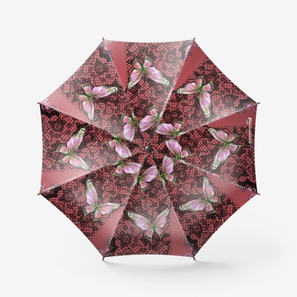 Зонт «Лето в багровых тонах»
