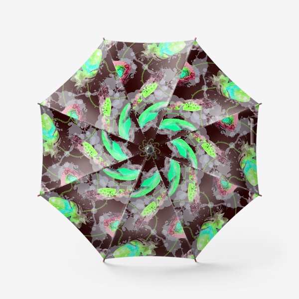 Зонт «Зеленые перышки»