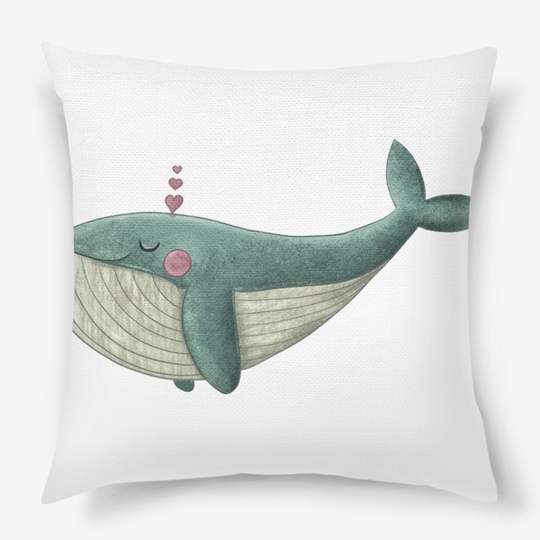Подушка «Милый кит»