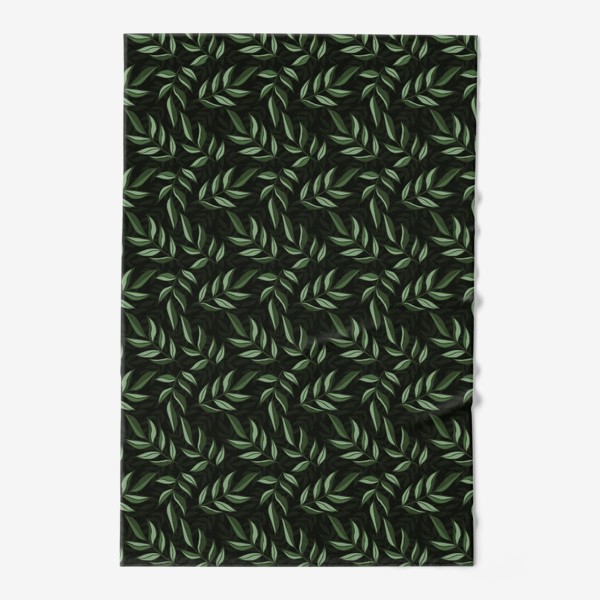 Полотенце &laquo;Зеленые листья&raquo;
