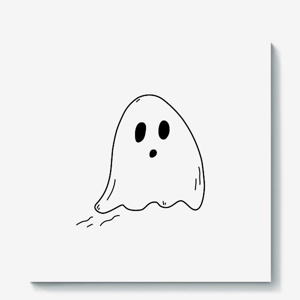 Холст «Хэллоуинский призрак»