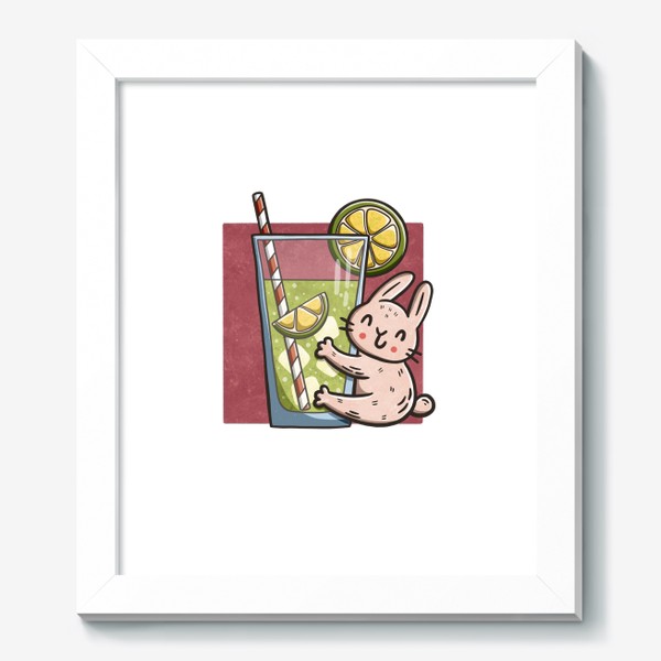 Картина «Милый зайчик и лимонад с лаймом»