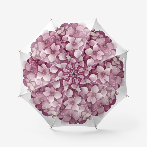 Зонт «розовая гортензия»