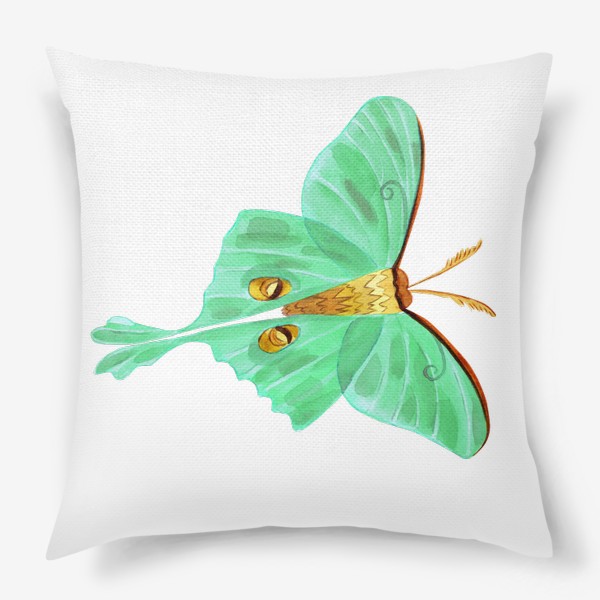 Подушка «Зеленая бабочка»