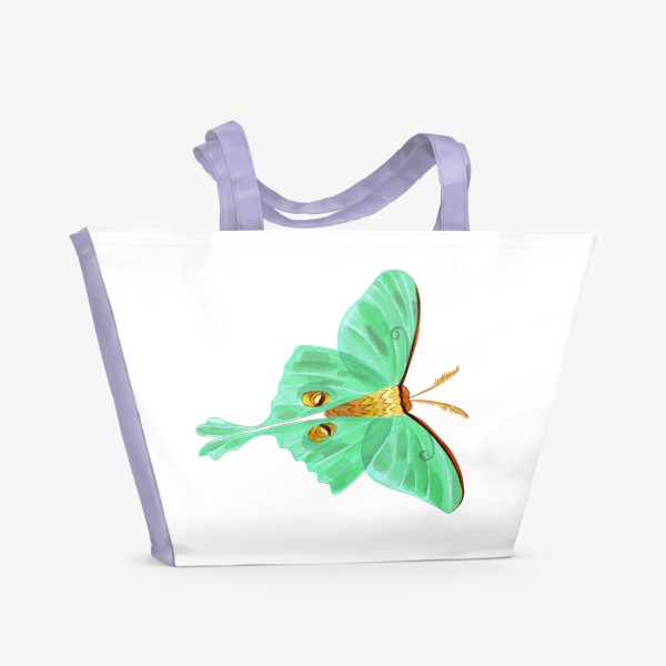 Пляжная сумка «Зеленая бабочка»