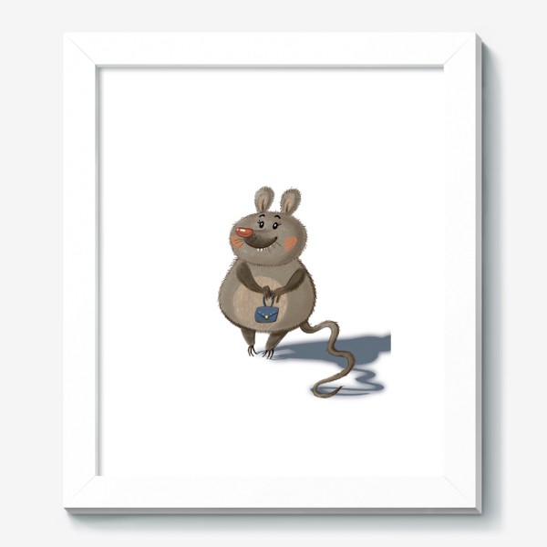 Картина «Мышка с сумочкой»