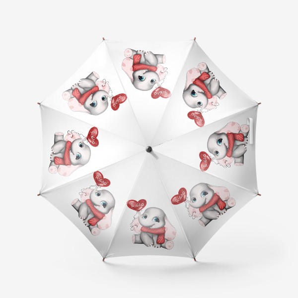 Зонт «Слонёнок с шариком Люблю »