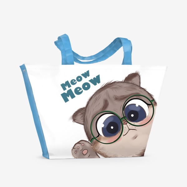 Пляжная сумка «Кот Мяу»