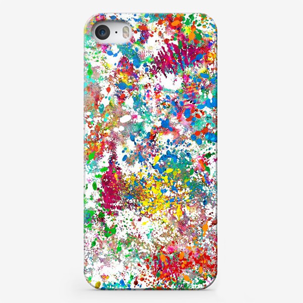 Чехол iPhone «Space, flash, брызги краски»