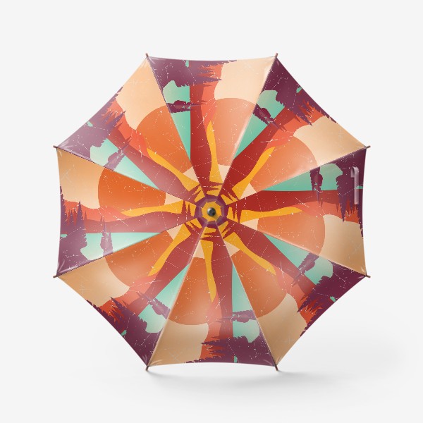 Зонт «Ретро Закат над озером»