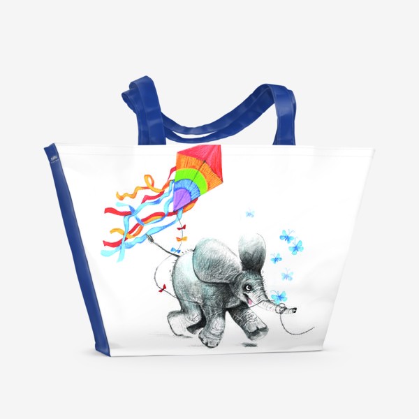 Пляжная сумка «Весёлый слонёнок»