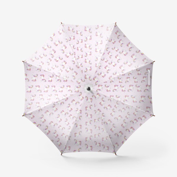 Зонт «Милые единороги со звездами»