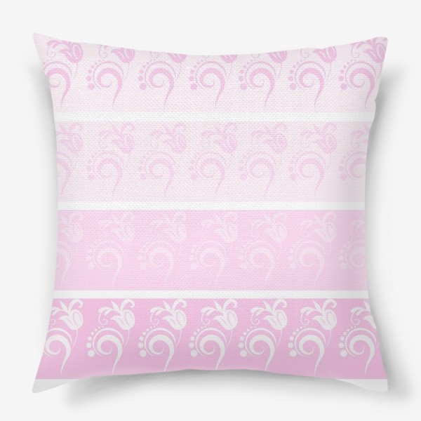 Подушка «Розовый орнамент»