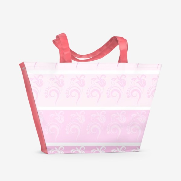 Пляжная сумка &laquo;Розовый орнамент&raquo;