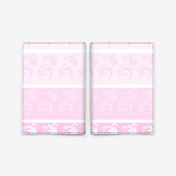Обложка для паспорта &laquo;Розовый орнамент&raquo;