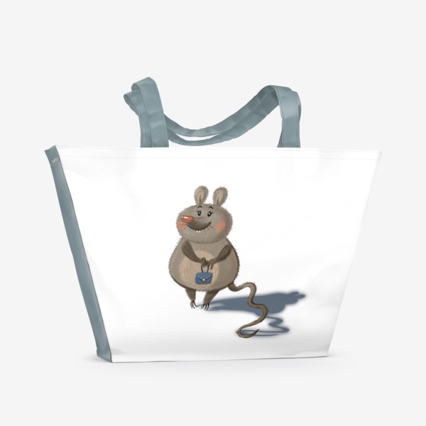 Пляжная сумка «Мышка с сумочкой»