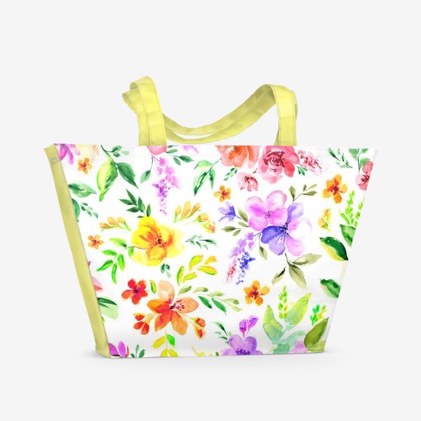 Пляжная сумка «Spring flowers»