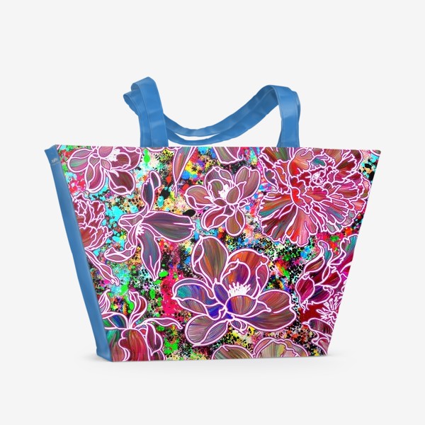 Пляжная сумка «Цветы. Flowers»