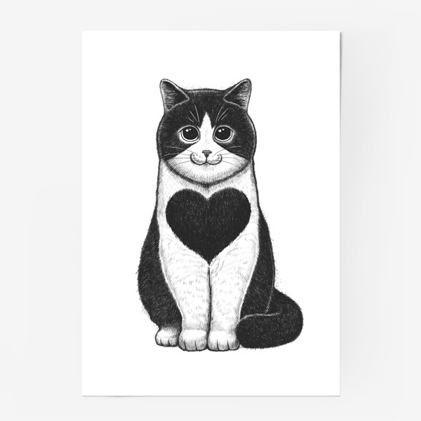 Постер «Кот с сердцем»