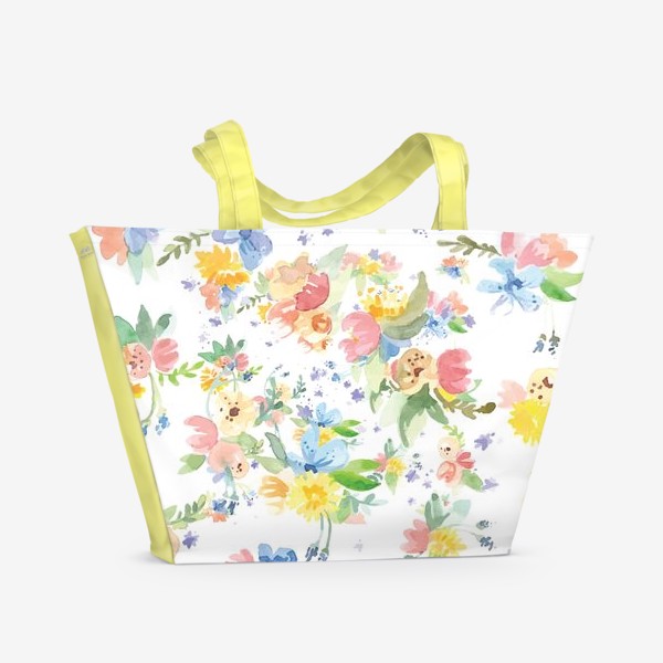 Пляжная сумка «Цветочный принт»