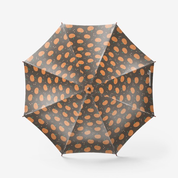 Зонт «Паттерн с тыквами»