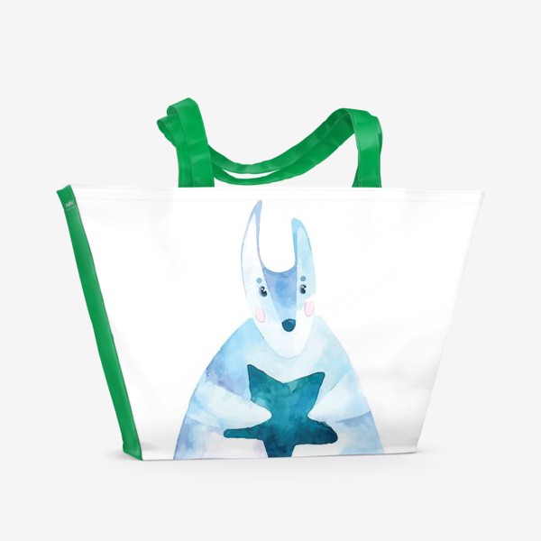 Пляжная сумка «Заяц со звездой»