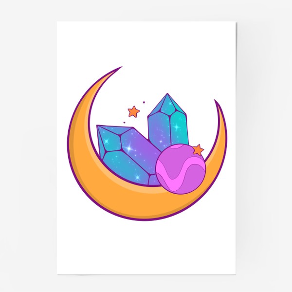 Постер «Луна и звезды»