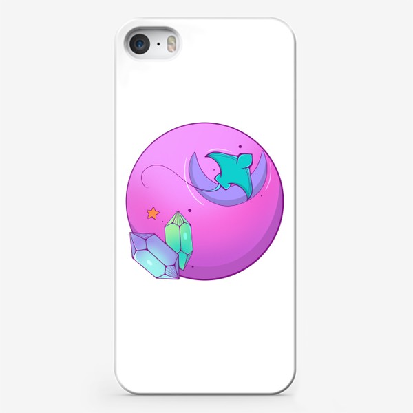 Чехол iPhone «Розовая планета»