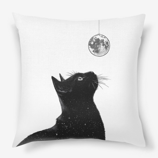 Подушка «Кот с луной»
