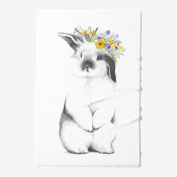 Полотенце «Кролик с венком»