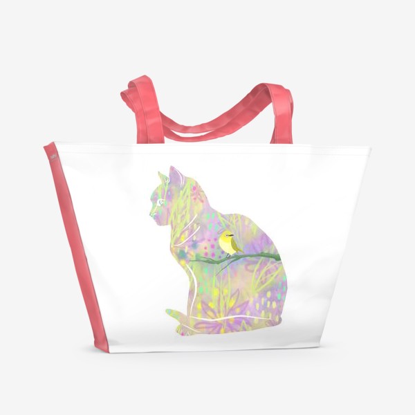 Пляжная сумка «Летний кот»